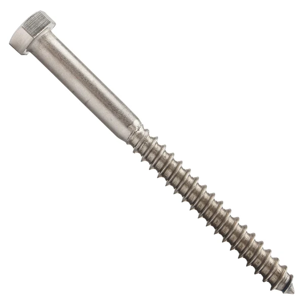 3/8" x 4-1/2" Conquest Hex Head Lag Bolt for Wood - 18-8 Stainless Steel