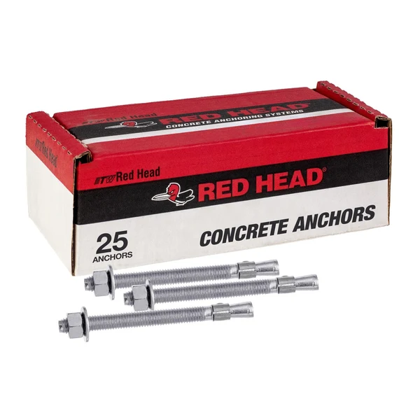 Red Head 1/2" x 5-1/2" Trubolt Wedge Anchor - 304 Stainless Steel | Qty. 25