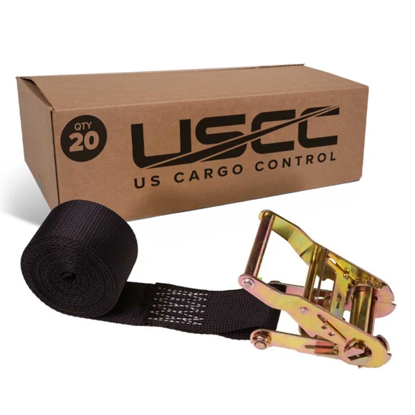 2" x 10' Endless Ratchet Strap | Black | 20-Pack