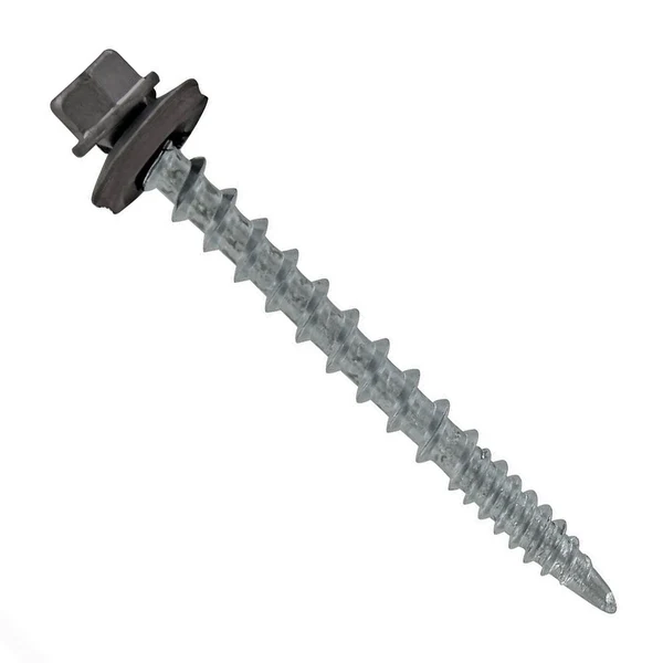ST Fastening #10 x 2" Kwikseal Woodbinder Metal Roofing Screw - Charcoal Gray, Pkg 250