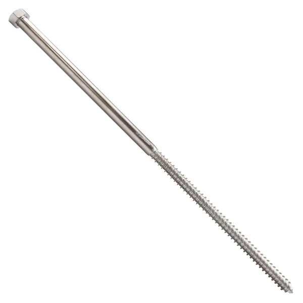 3/8" x 12" Conquest Hex Head Lag Bolt for Wood - 18-8 Stainless Steel