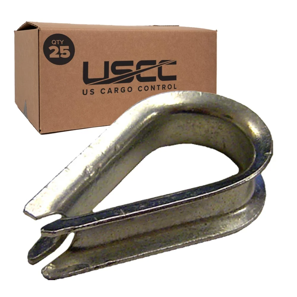 3/8" Wire Rope Thimble | Zinc-Plated - Standard Duty | 25-Pack