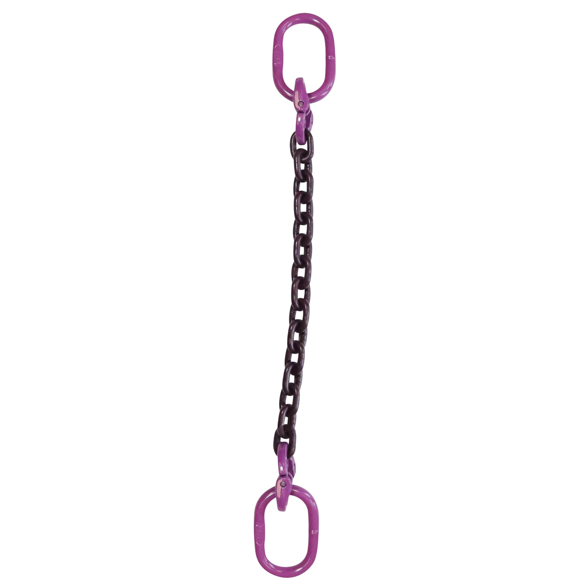 3/4" x 20' Single Leg Chain Sling w/ Oblong Master Links - Grade 100