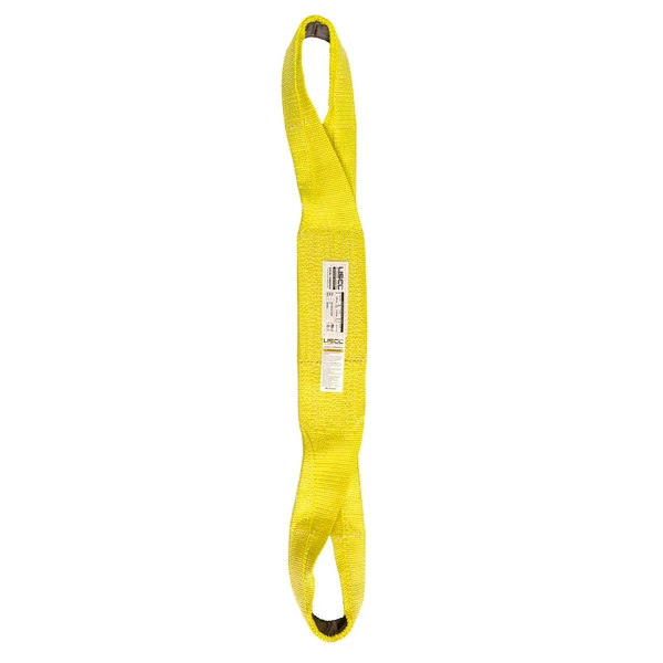 Nylon Lifting Sling - Twisted Eye & Eye | Reinforced Eyes - 5" x 16' - 1-ply