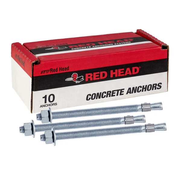 Red Head 3/4" x 7" Trubolt Wedge Anchor - Zinc | Qty. 10