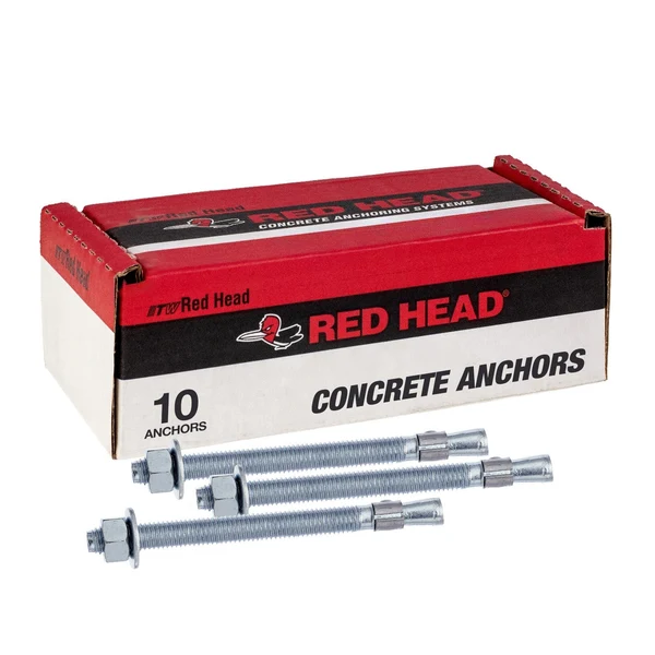 Red Head 5/8" x 6" Trubolt Wedge Anchor - Zinc | Qty. 10