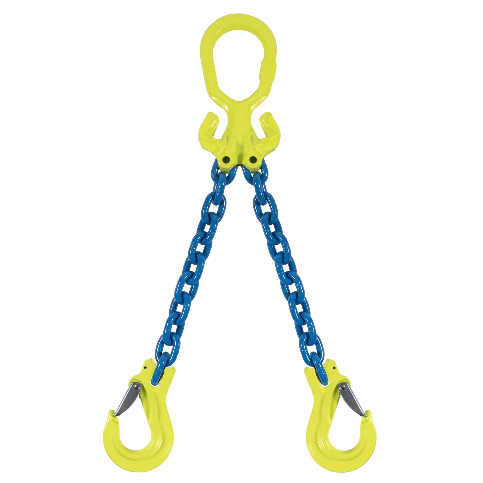 5/16" x 15' Adjustable 2 Leg Chain Sling w/ Gunnebo Chain and Sling Hooks - Grade 100
