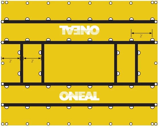 12' x 15' O'Neal Steel Tarp, Yellow, 18 oz. (4-5 week lead time)
